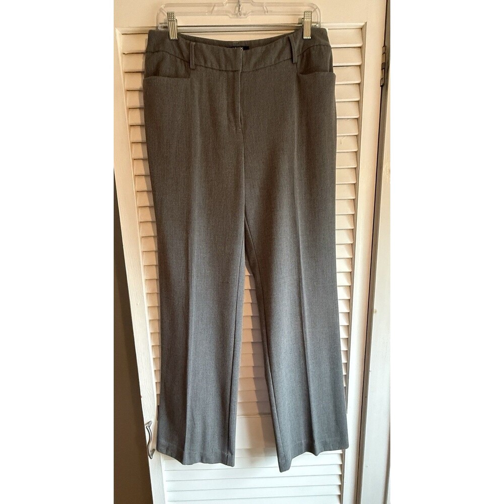 Women’s Apt 9 Curvy Fit 10 Gray Dress Pants Trousers Classic Career office chic